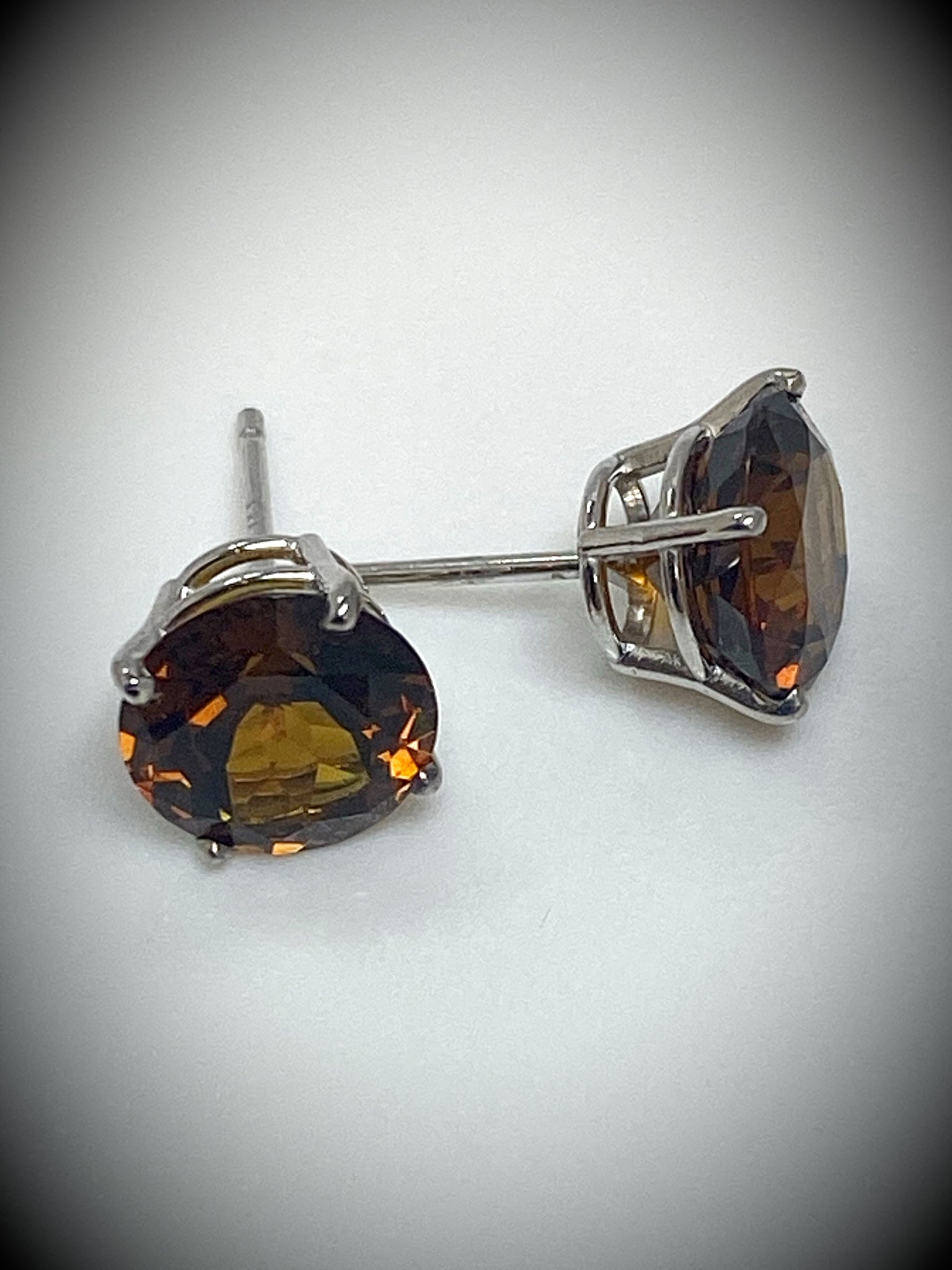 Garnet Stud Earrings #102660 - Seattle Bellevue | Joseph Jewelry