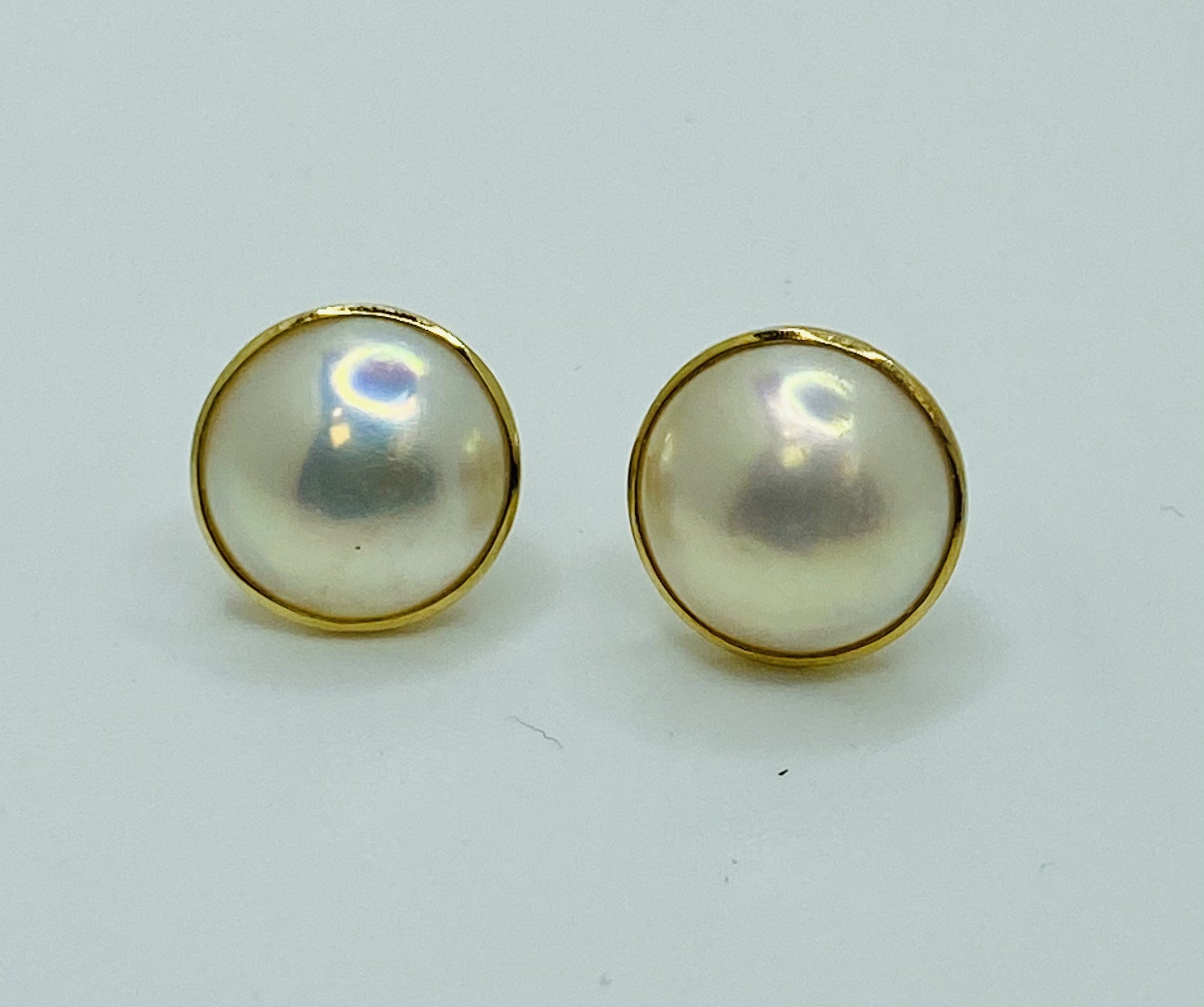 Vintage Mabé Pearl Earrings